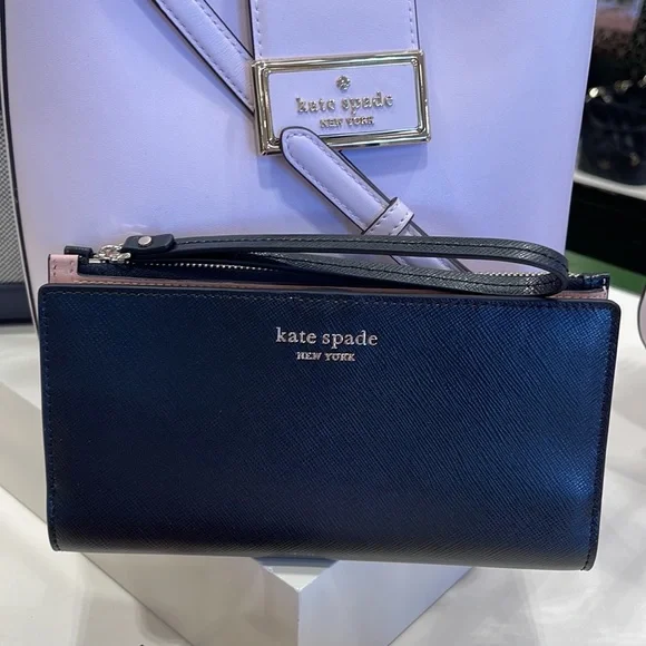 Kate Spade Spencer Continental Wristlet 
Black - Picture 2 of 16